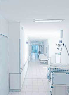 ein Krankenhausflur in Ruhrgebiets Kommune