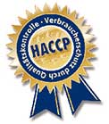 Plakette HACCP Auszeichnung